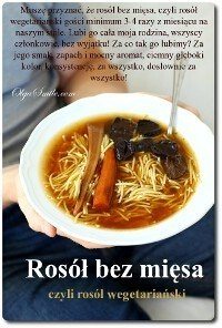 Я должен признать, что   Бульон без мяса   то есть вегетарианский бульон принимает минимум 3-4 раза в месяц на нашем столе